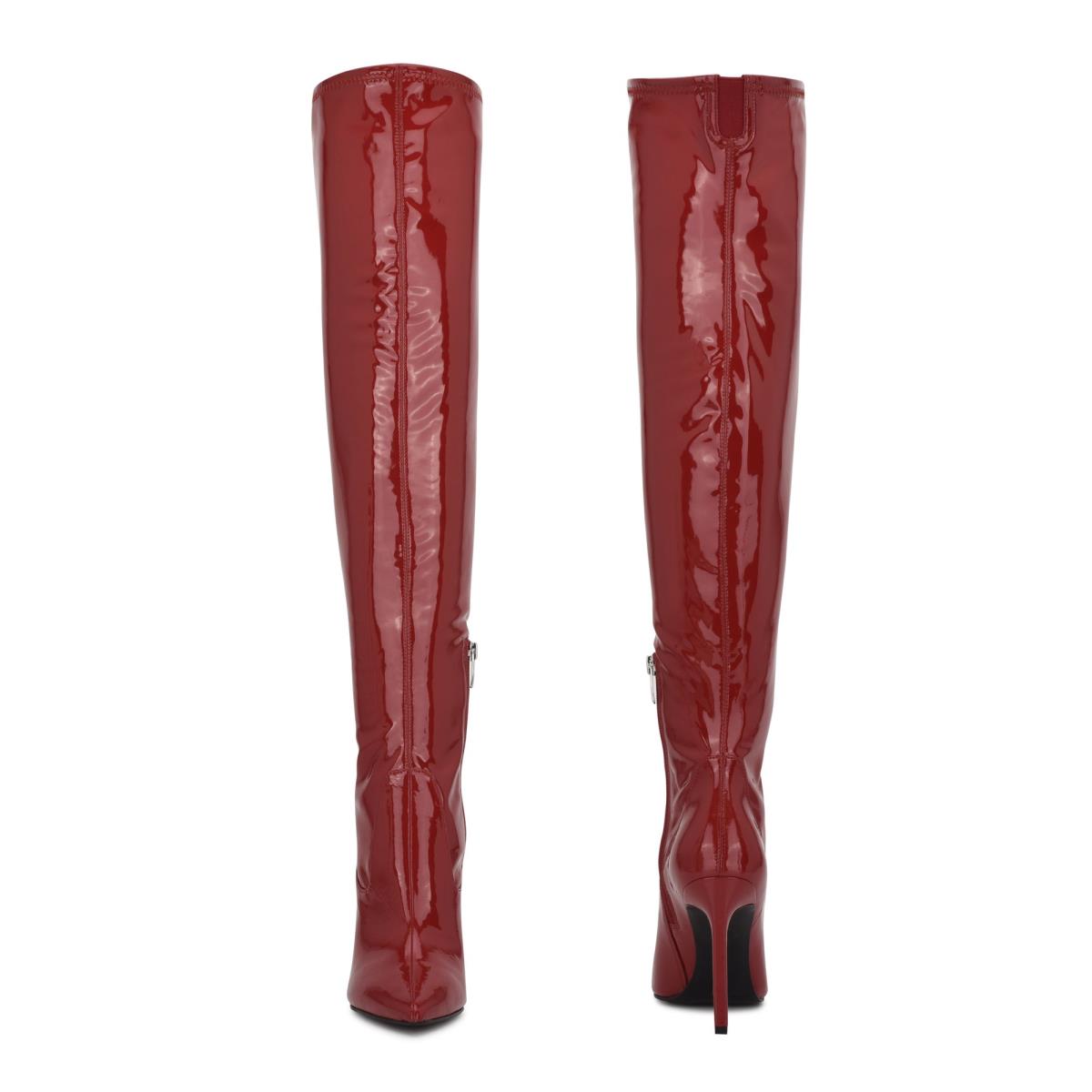 Bottes Nine West Tacy Over The Knee Femme Rouge | 6501CGLOZ