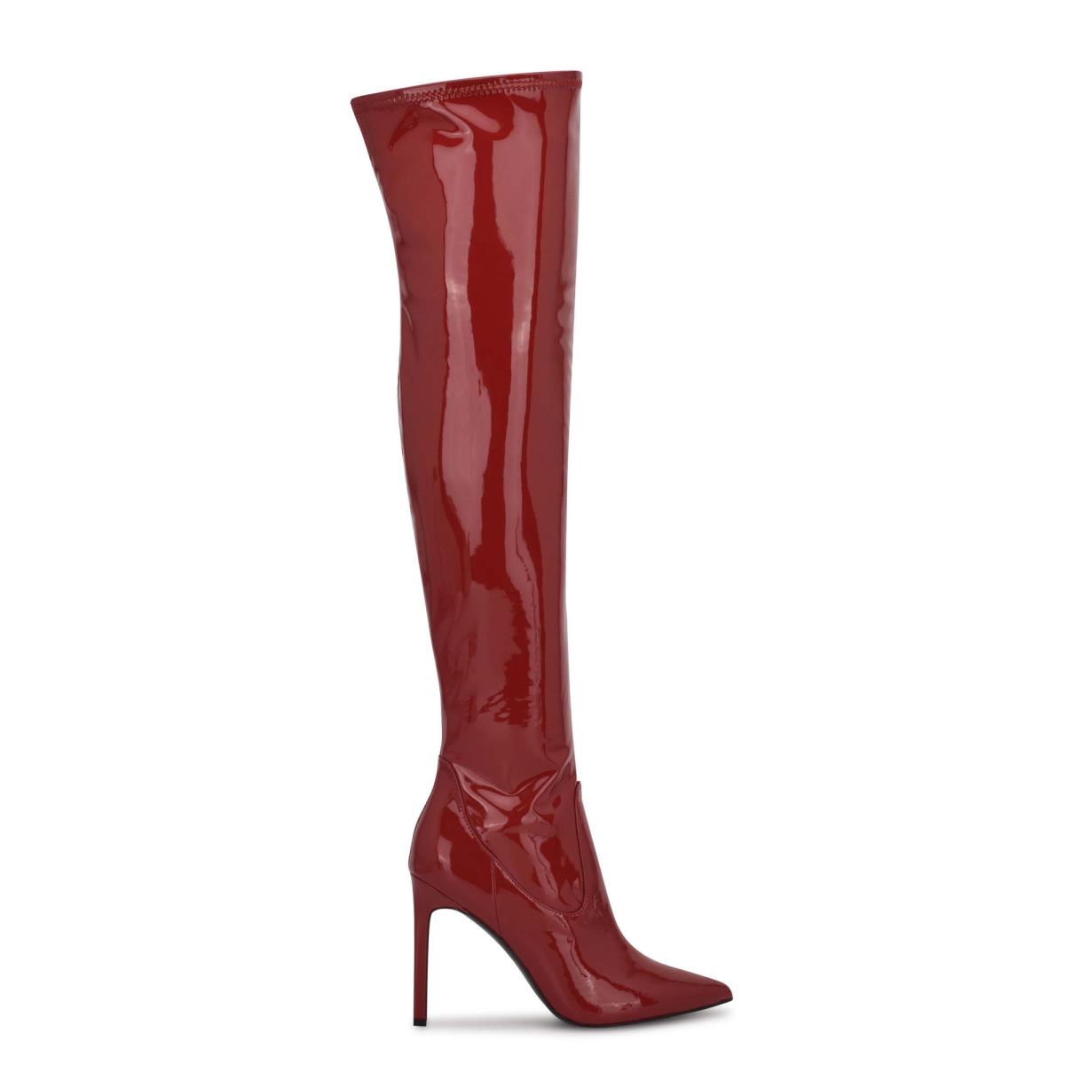 Bottes Nine West Tacy Over The Knee Femme Rouge | 6501CGLOZ