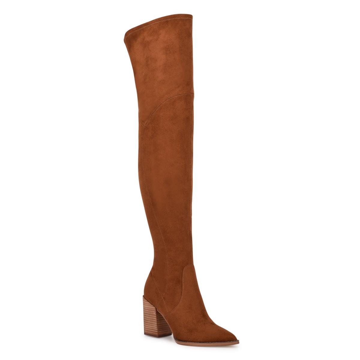 Bottes à Talons Nine West Barret Over The Knee Femme Marron | 5930TUQIB