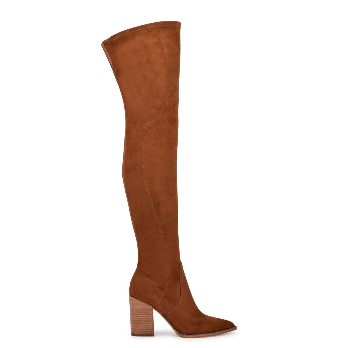 Bottes à Talons Nine West Barret Over The Knee Femme Marron | 5930TUQIB