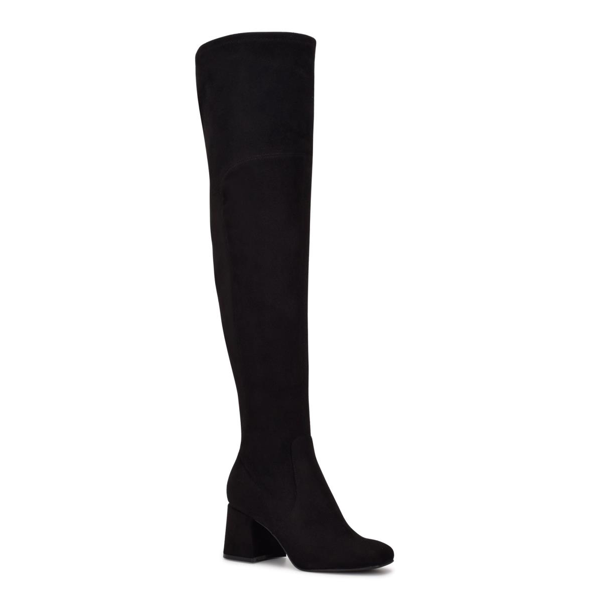 Bottes à Talons Nine West Blocky Over The Knee Femme Noir | 0695EMJBN