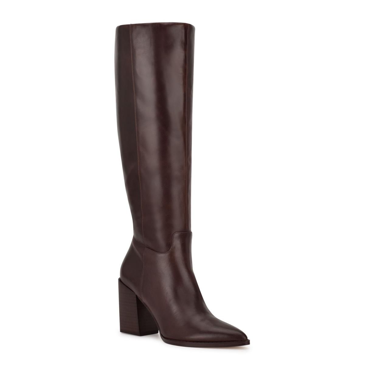 Bottes à Talons Nine West Brixe Femme Marron | 3980NJORV