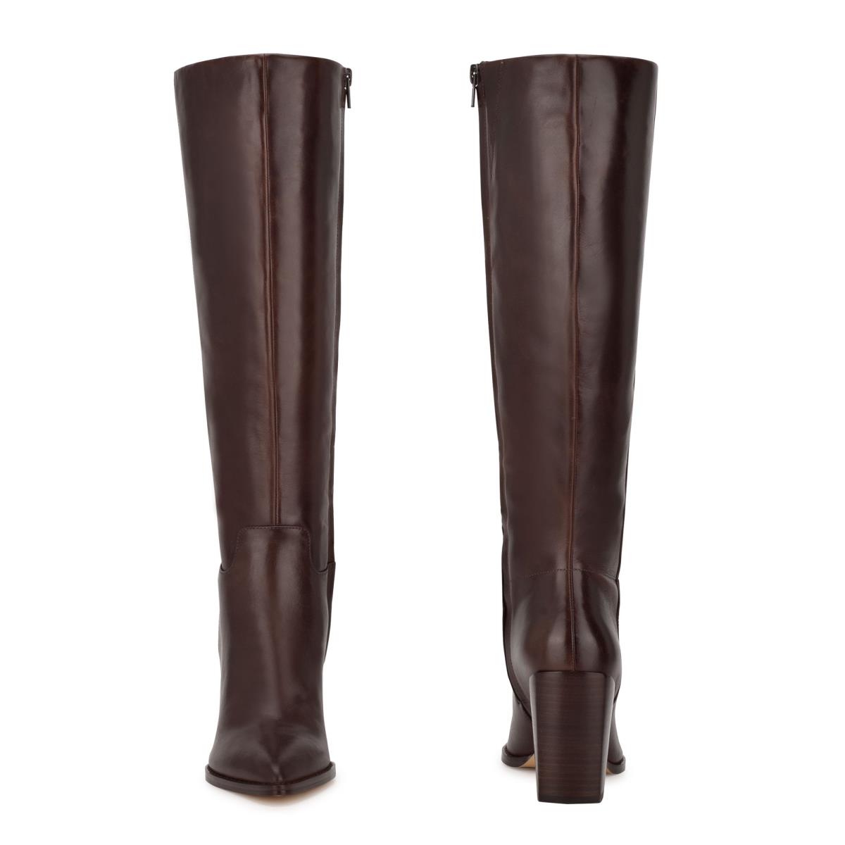 Bottes à Talons Nine West Brixe Femme Marron | 3980NJORV