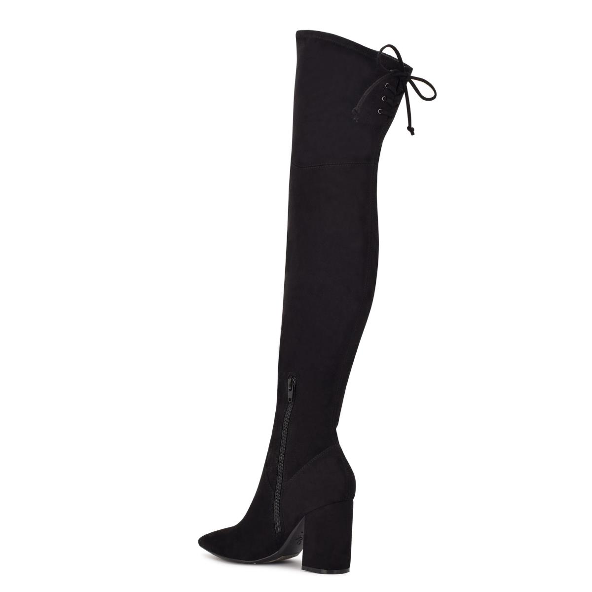 Bottes à Talons Nine West Ceeya 9x9 Over The Knee Femme Noir | 2587HBMZQ