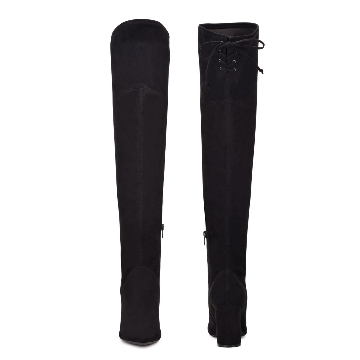 Bottes à Talons Nine West Ceeya 9x9 Over The Knee Femme Noir | 2587HBMZQ