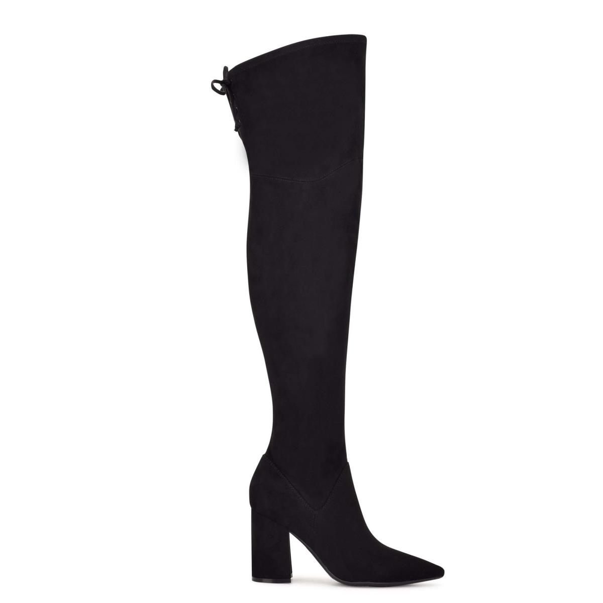 Bottes à Talons Nine West Ceeya 9x9 Over The Knee Femme Noir | 2587HBMZQ