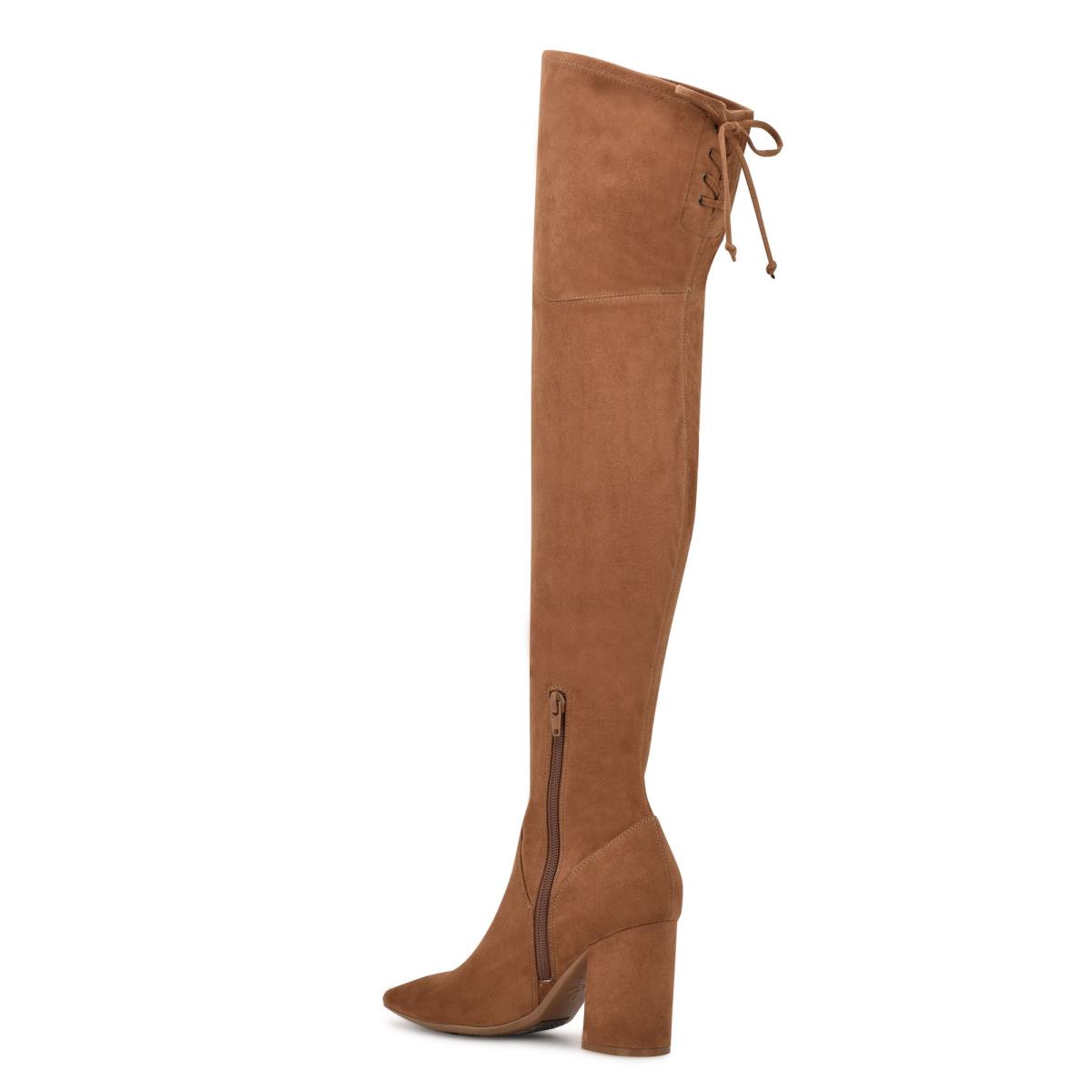 Bottes à Talons Nine West Ceeya 9x9 Over The Knee Femme Marron | 4069FEMID