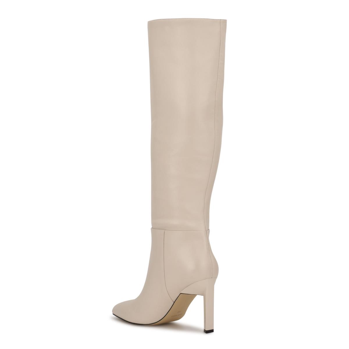 Bottes à Talons Nine West Eardy Femme Blanche | 4150LKYXC