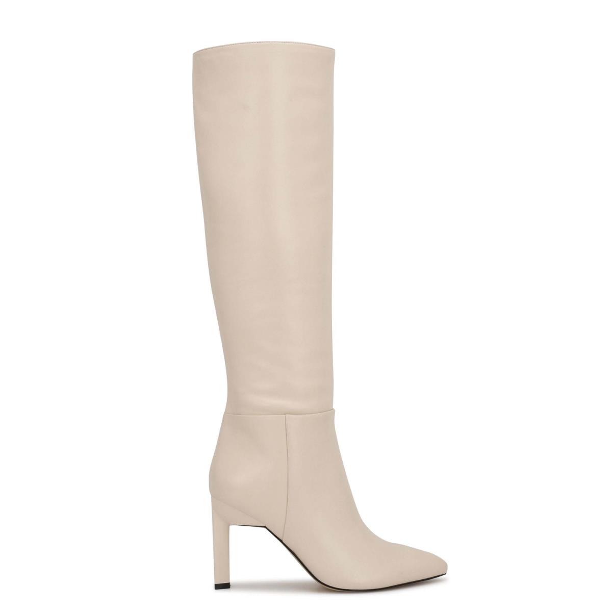 Bottes à Talons Nine West Eardy Femme Blanche | 4150LKYXC