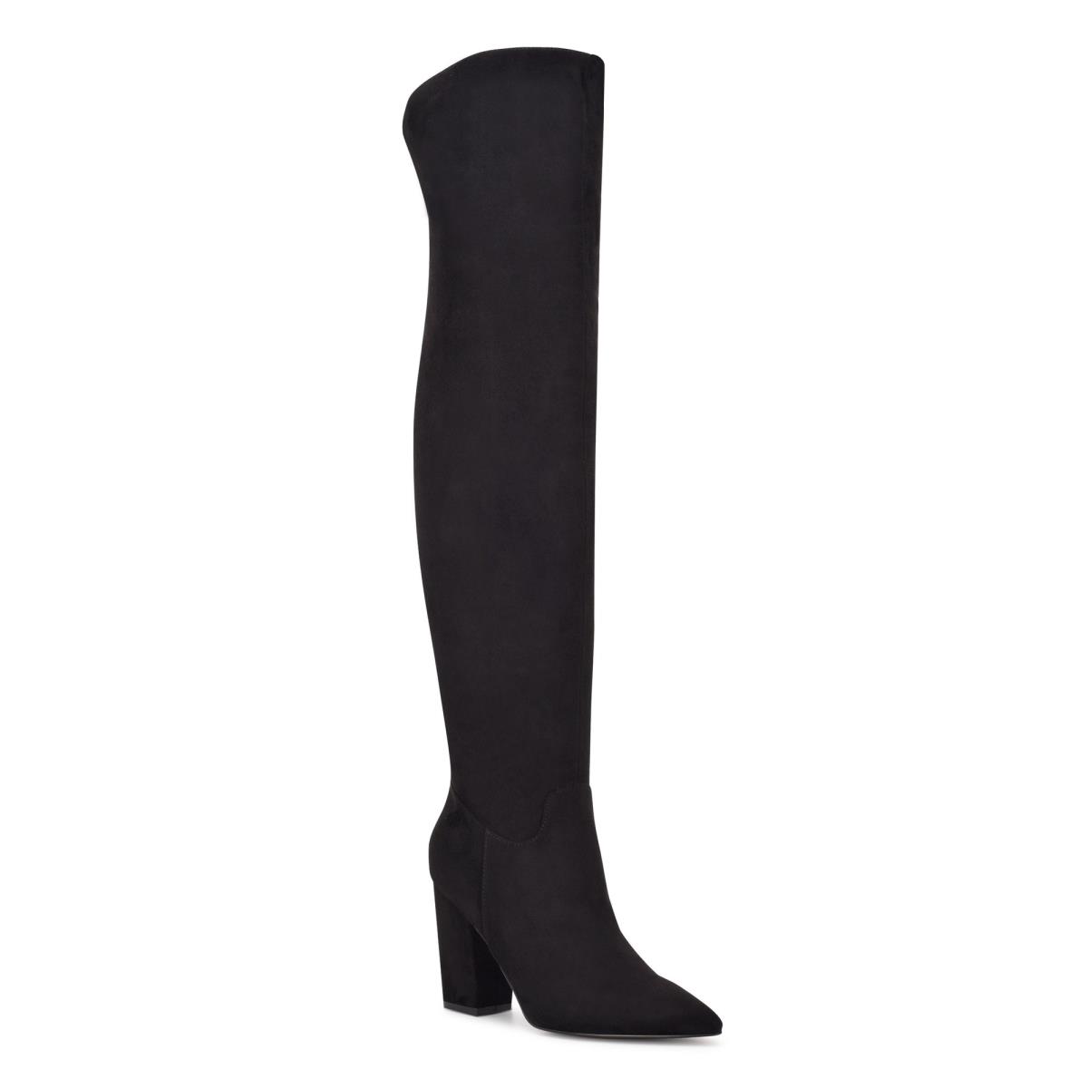 Bottes à Talons Nine West Goforit Over The Knee Femme Noir | 3482NSJFD