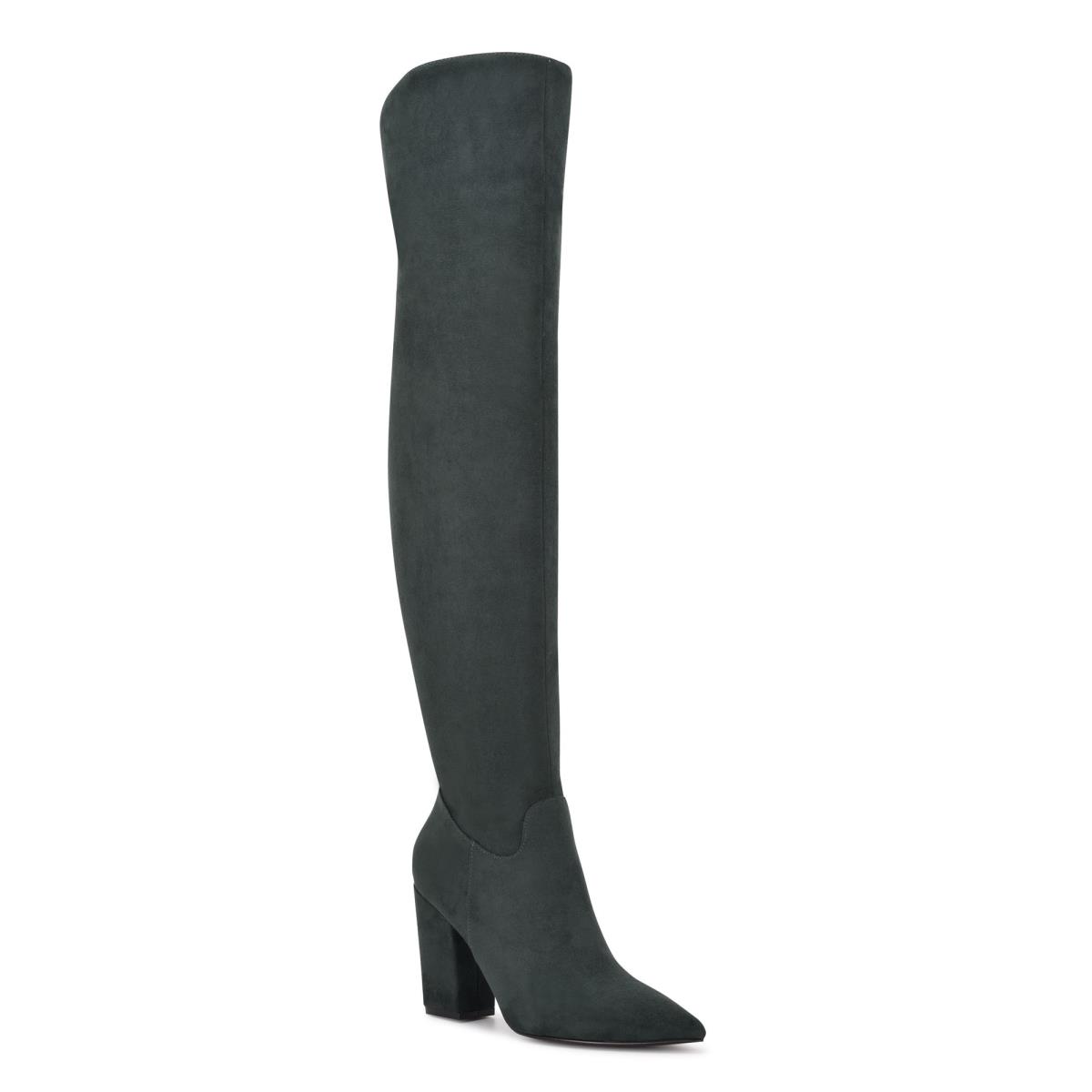 Bottes à Talons Nine West Goforit Over The Knee Femme Noir | 9378UHNPM