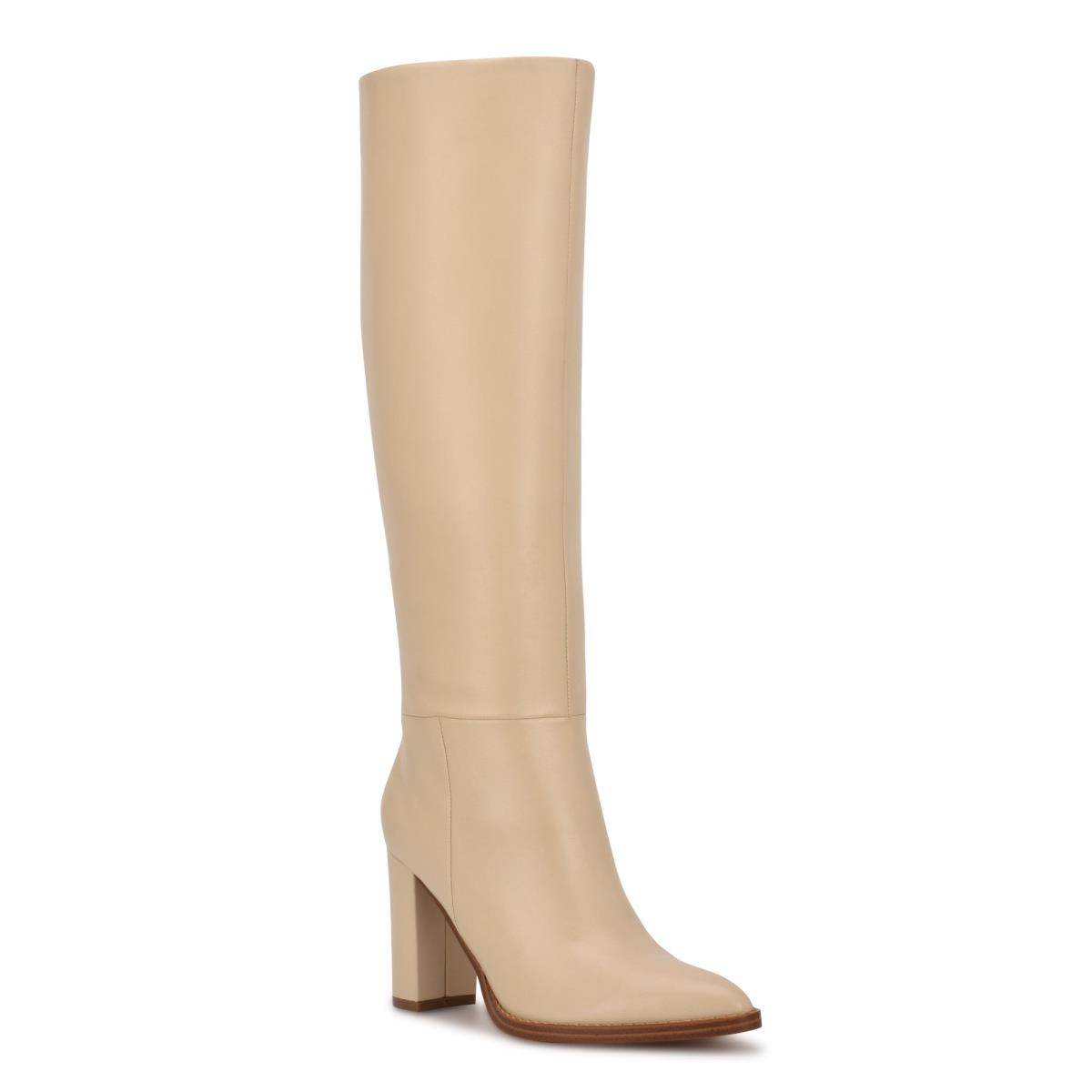 Bottes à Talons Nine West Hiya Femme Blanche | 3184QNDWK