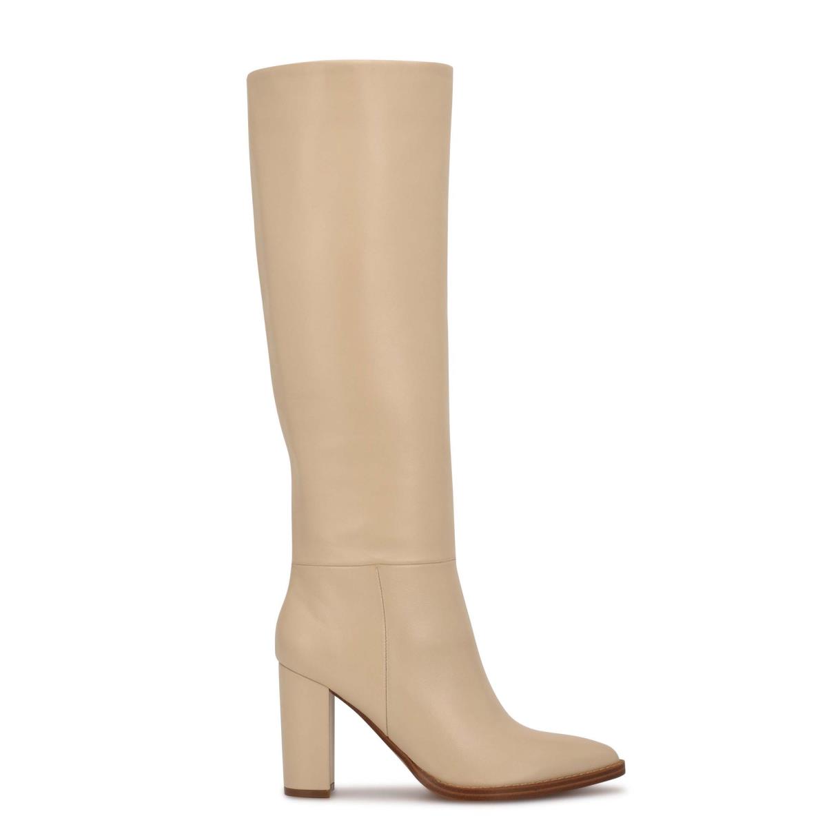 Bottes à Talons Nine West Hiya Femme Blanche | 3184QNDWK