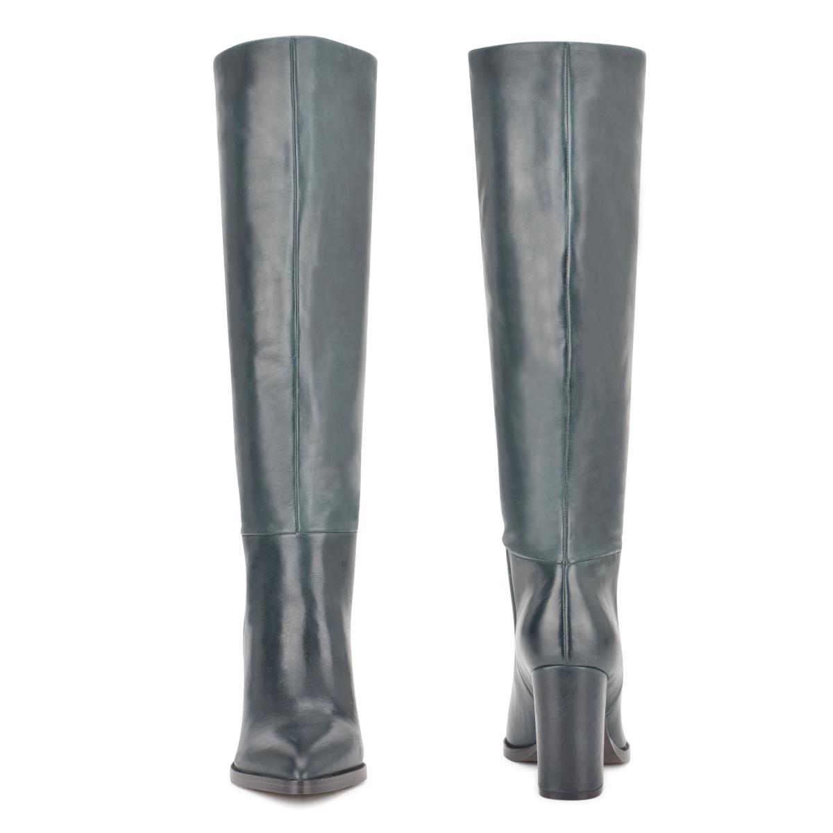 Bottes à Talons Nine West Hiya Femme Obsidienne | 4915UYOQE