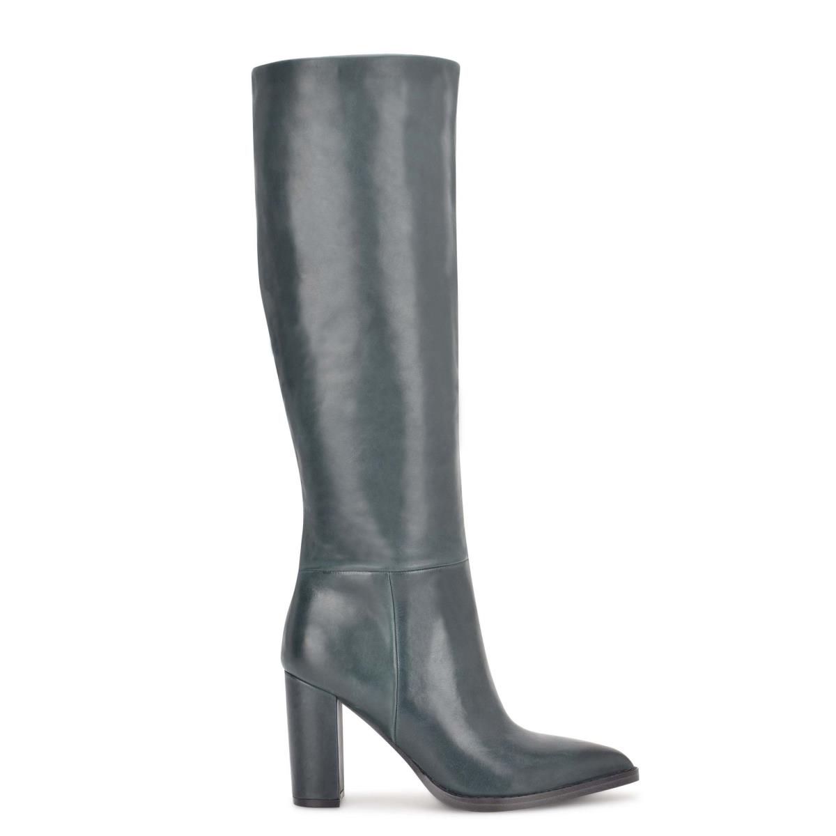 Bottes à Talons Nine West Hiya Femme Obsidienne | 4915UYOQE