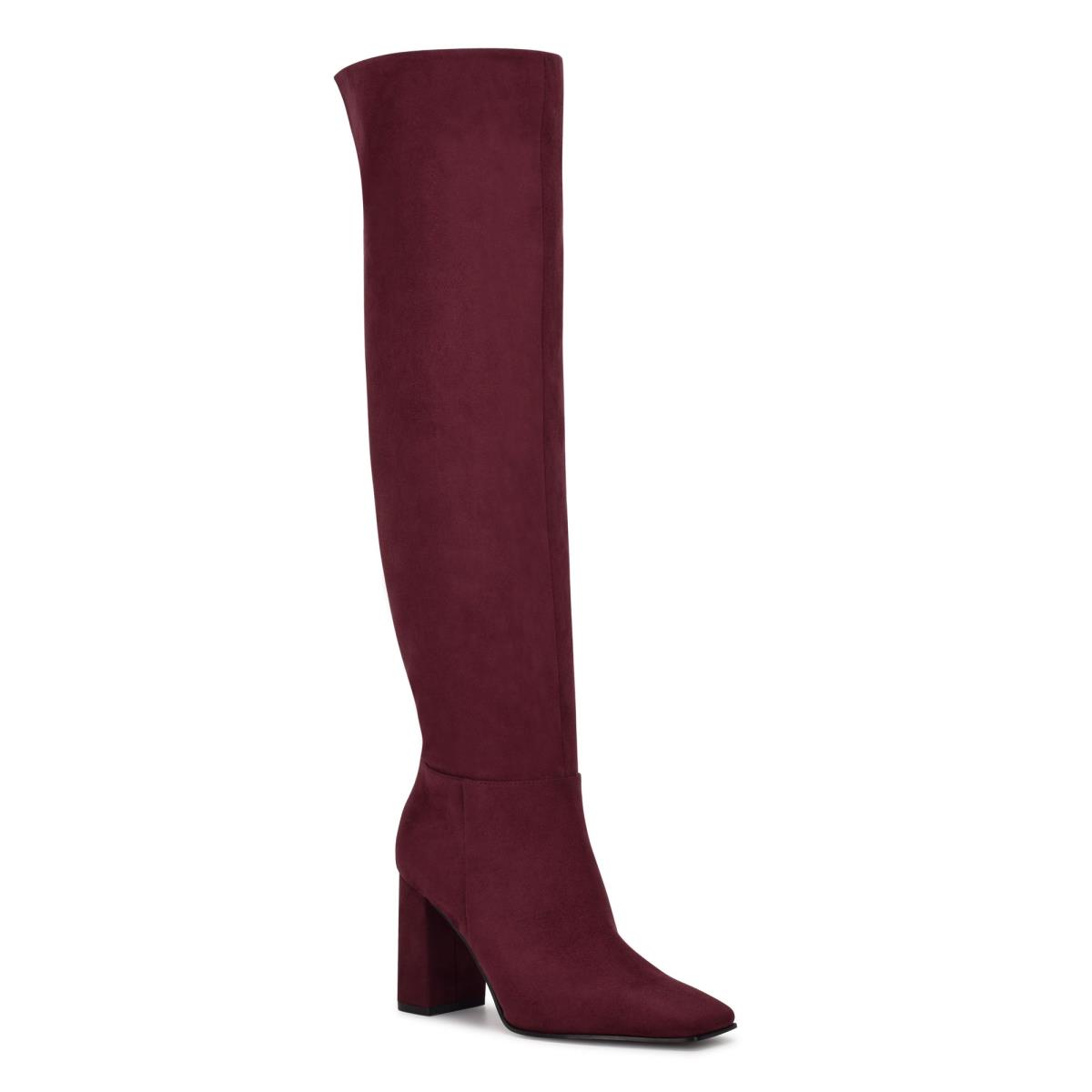 Bottes à Talons Nine West Kalida Femme Bordeaux | 9128RZMLX