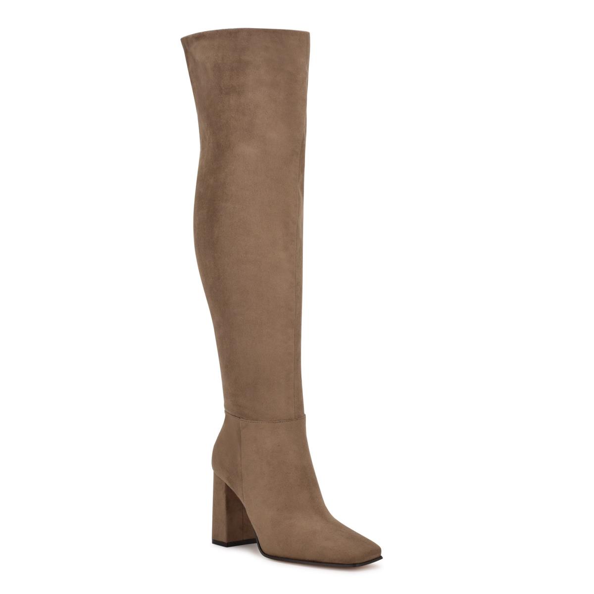 Bottes à Talons Nine West Kalida Femme Grise | 8924MYSRB