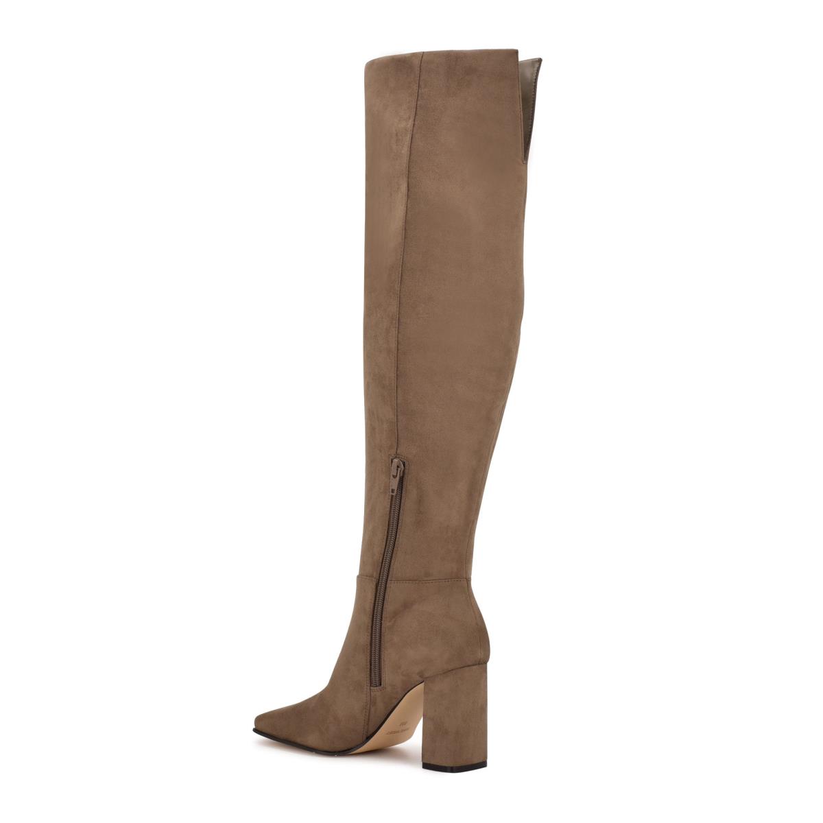 Bottes à Talons Nine West Kalida Femme Grise | 8924MYSRB