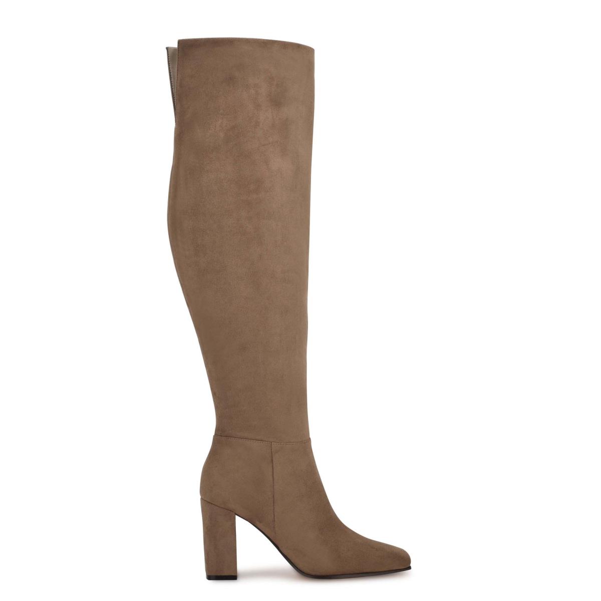 Bottes à Talons Nine West Kalida Femme Grise | 8924MYSRB