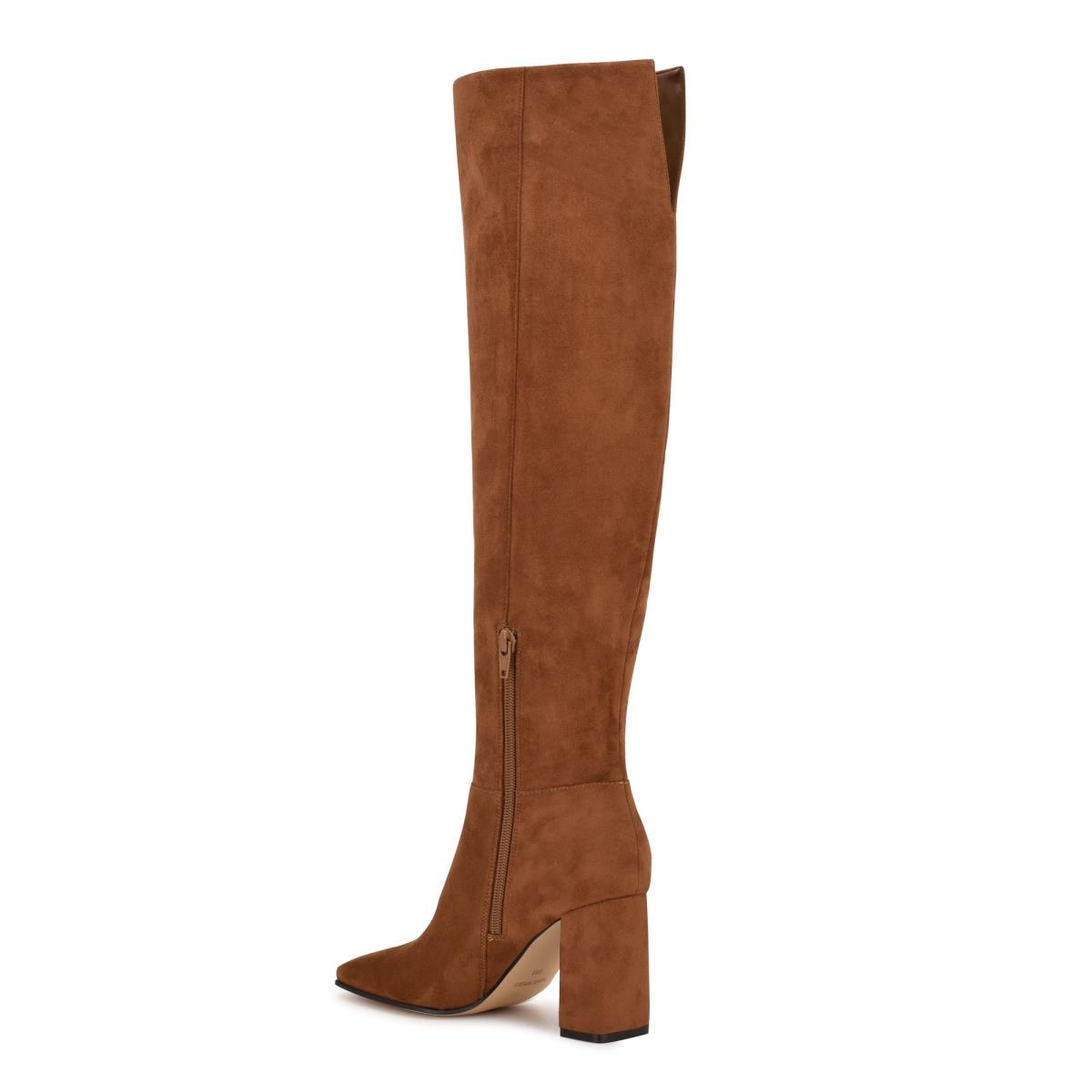 Bottes à Talons Nine West Kalida Femme Marron | 3129RBMFA