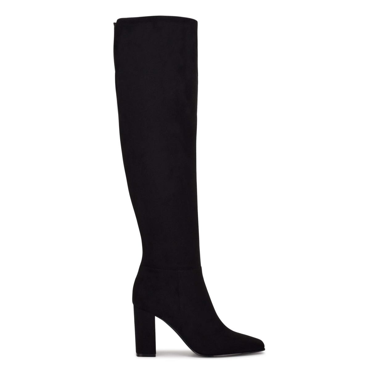 Bottes à Talons Nine West Kalida Femme Noir | 5647LBCAW