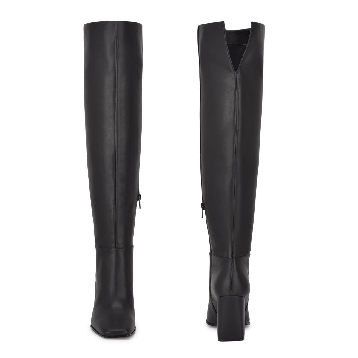 Bottes à Talons Nine West Kalida Femme Noir | 5671VWTZI