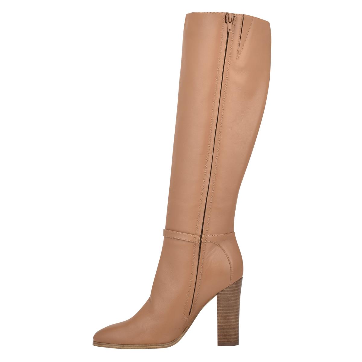 Bottes à Talons Nine West Kimy Femme Beige | 1420LVERX