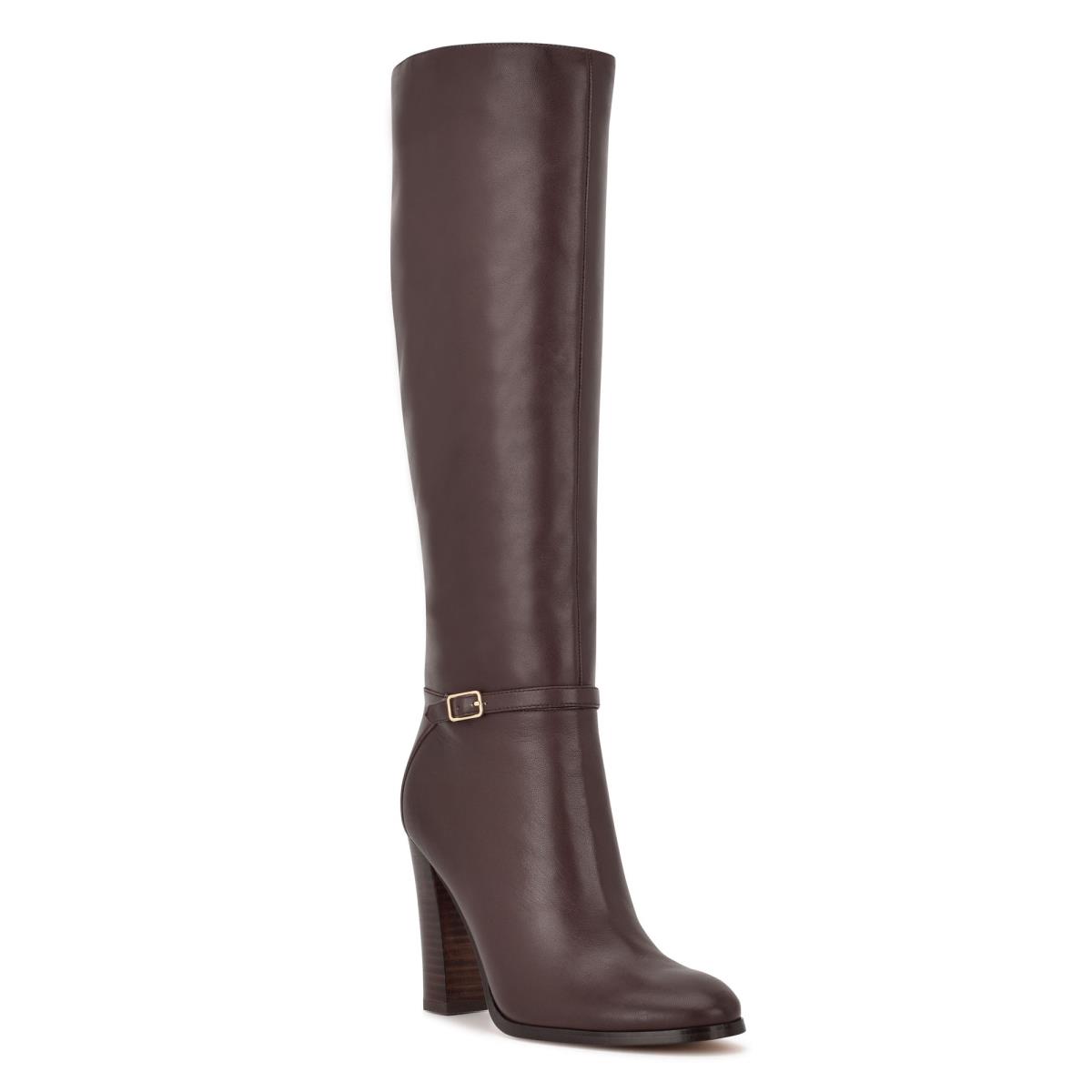 Bottes à Talons Nine West Kimy Femme Marron | 4109GWOJD