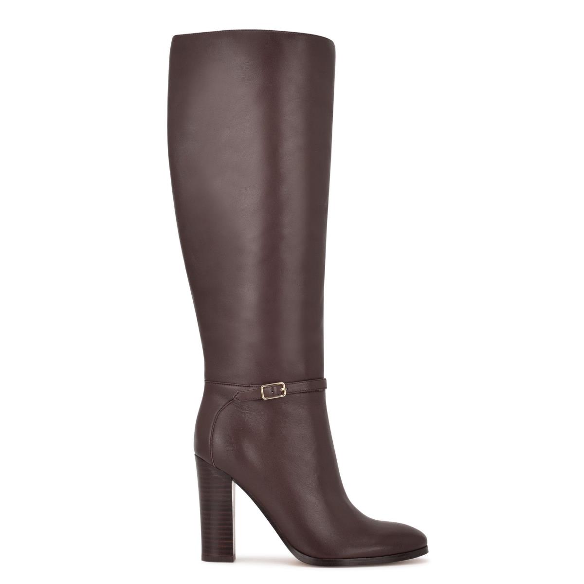 Bottes à Talons Nine West Kimy Femme Marron | 4109GWOJD