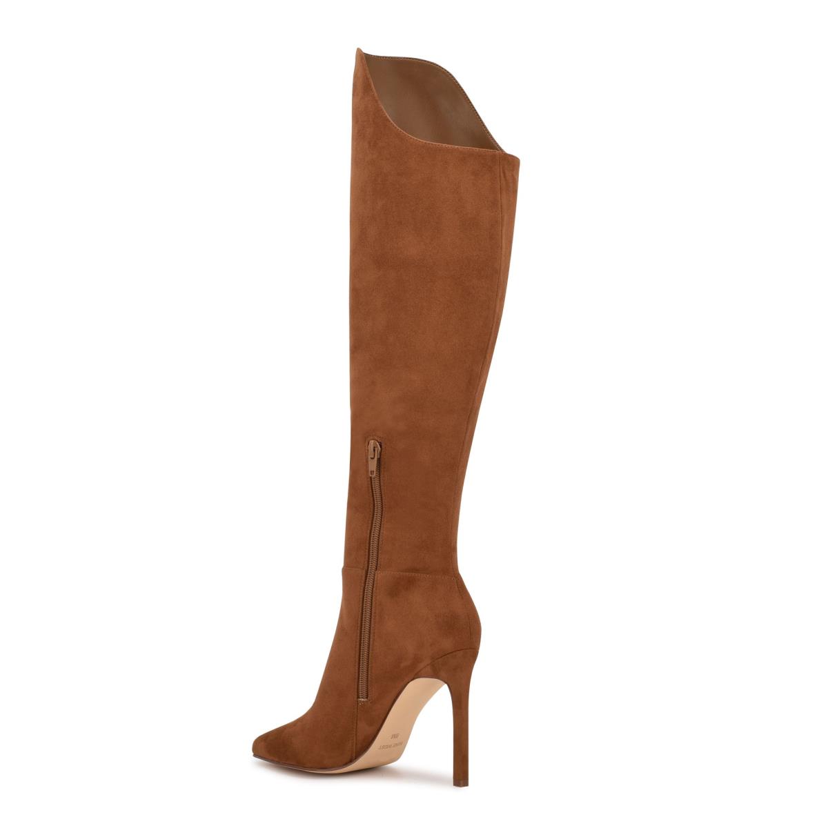 Bottes à Talons Nine West Teleena Femme Marron | 1086ZPLWT