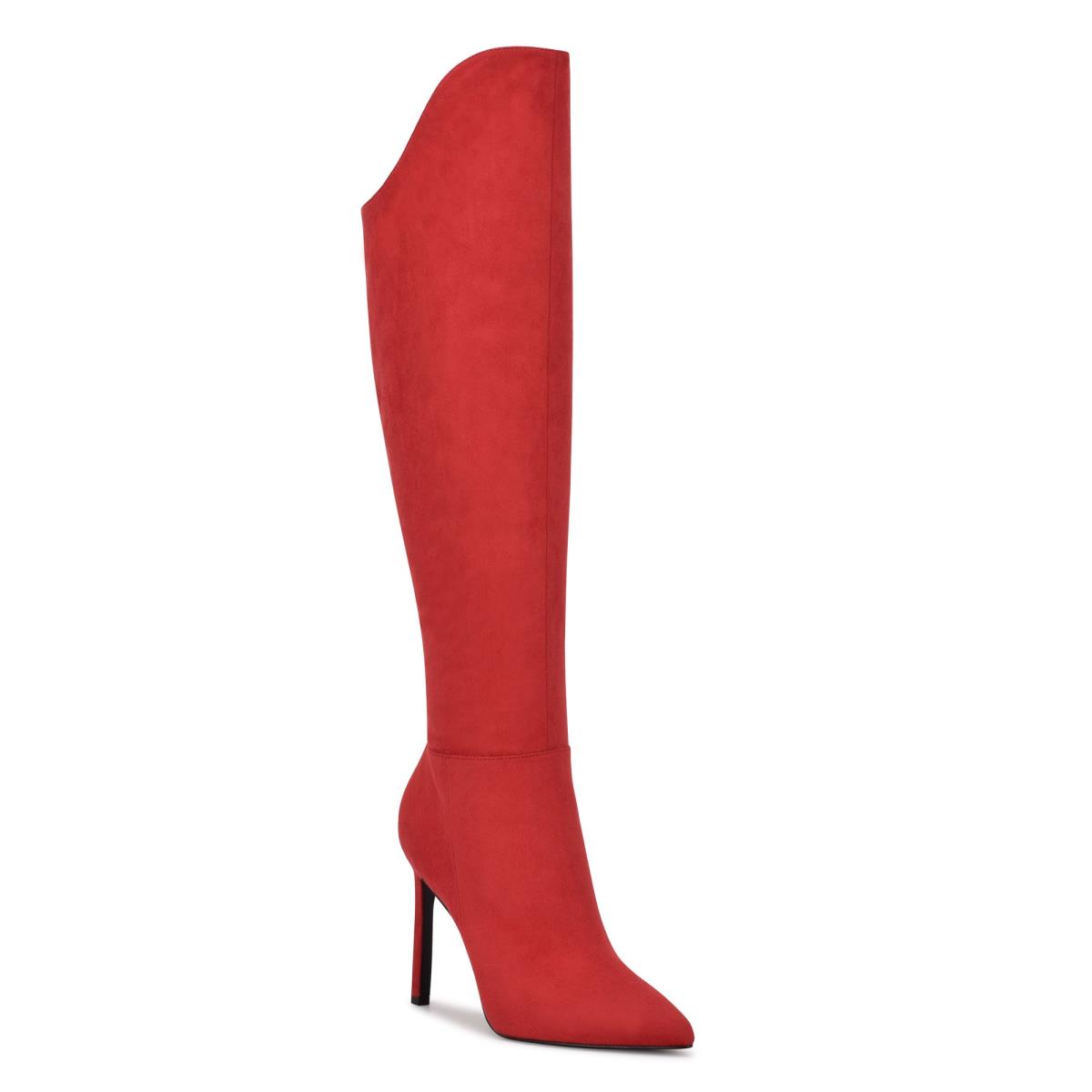 Bottes à Talons Nine West Teleena Femme Rouge | 6751MHKZR