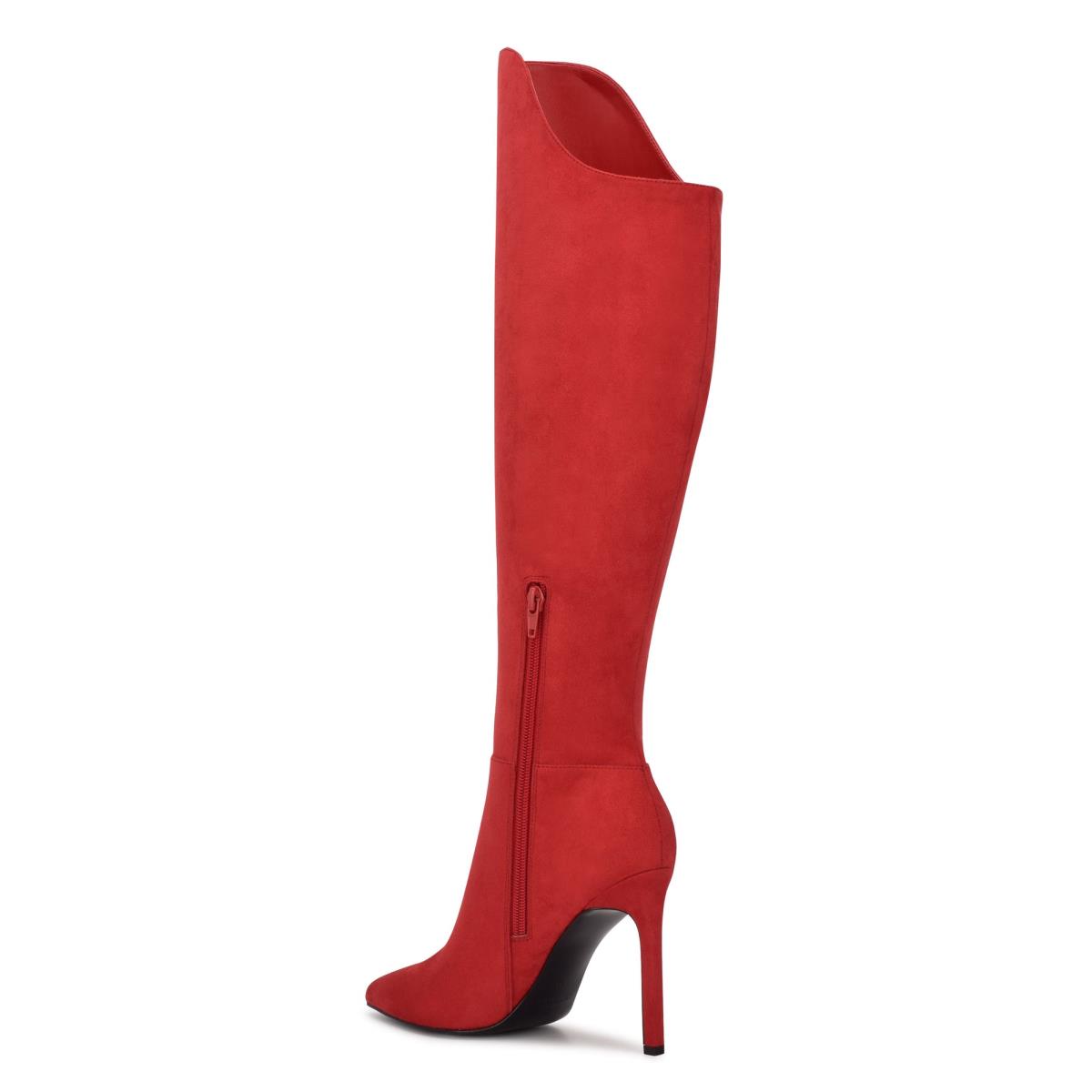 Bottes à Talons Nine West Teleena Femme Rouge | 6751MHKZR