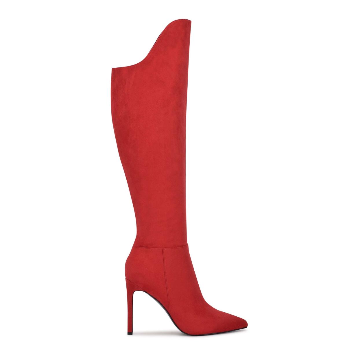 Bottes à Talons Nine West Teleena Femme Rouge | 6751MHKZR