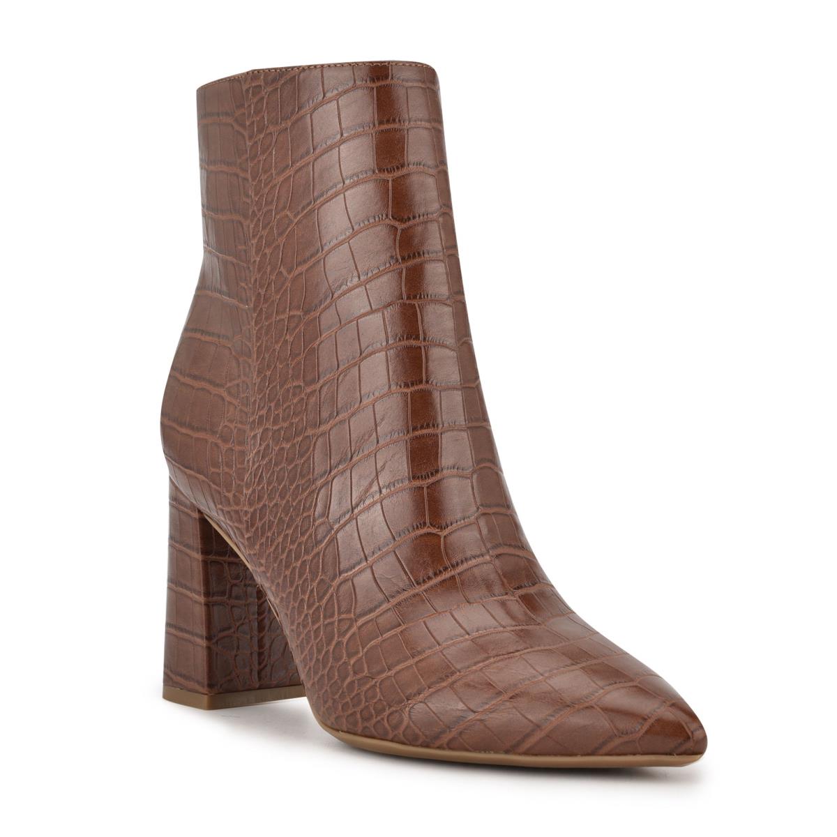 Bottines Nine West Cacey 9x9 Talons Femme Marron | 7816LGDNY