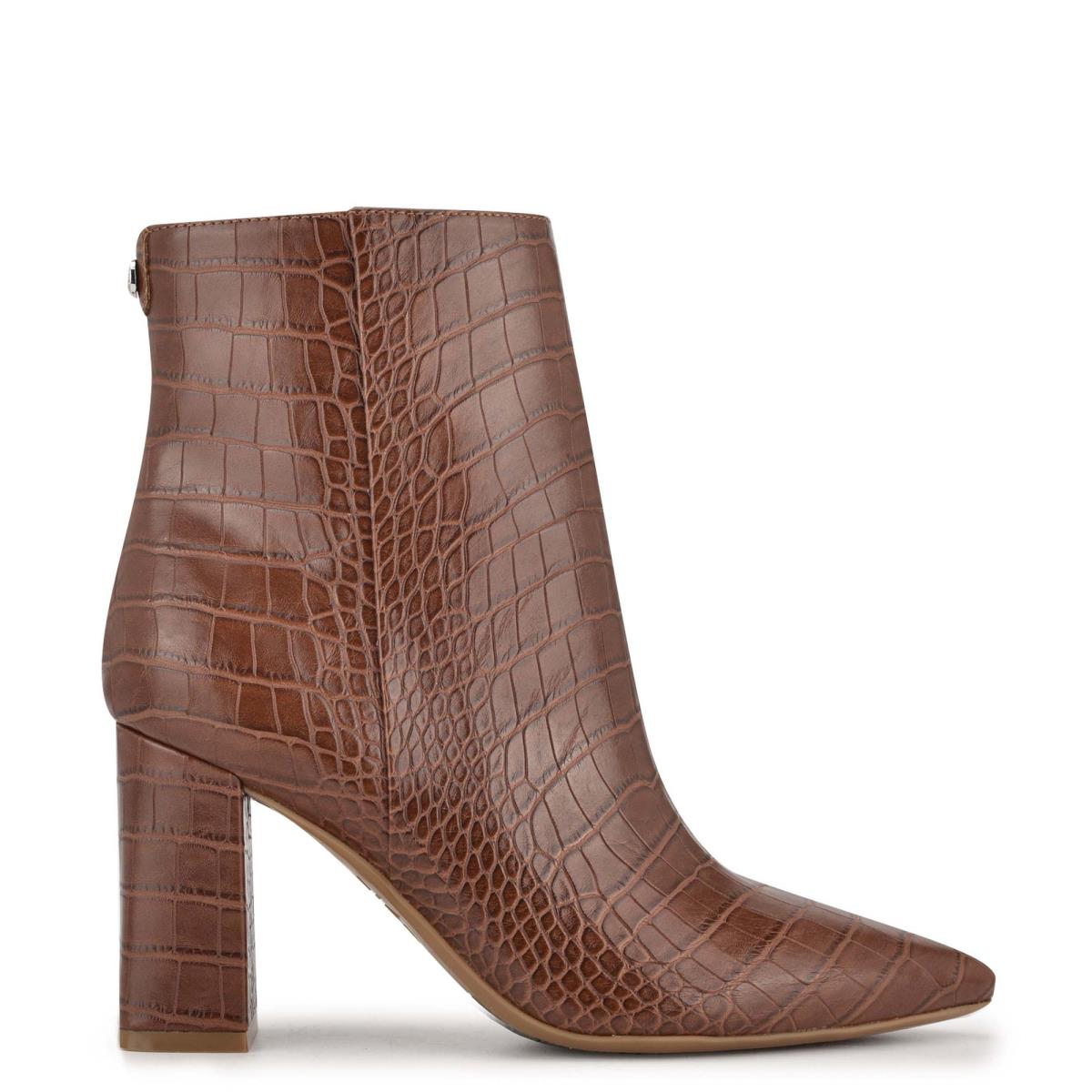 Bottines Nine West Cacey 9x9 Talons Femme Marron | 7816LGDNY