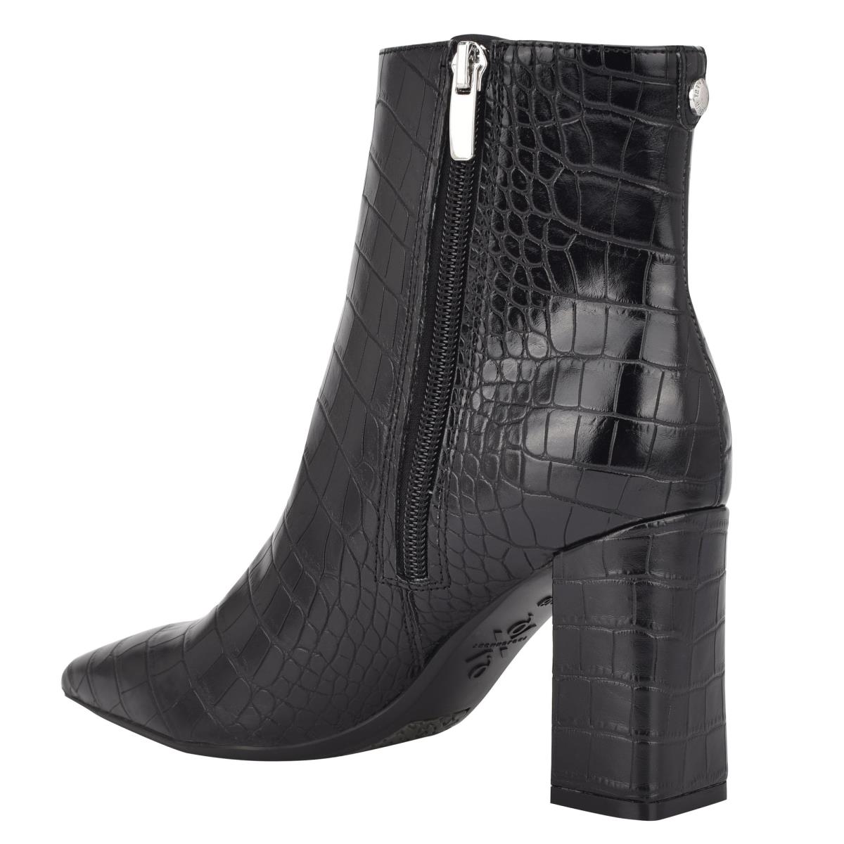 Bottines Nine West Cacey 9x9 Talons Femme Noir | 9528QYRPN