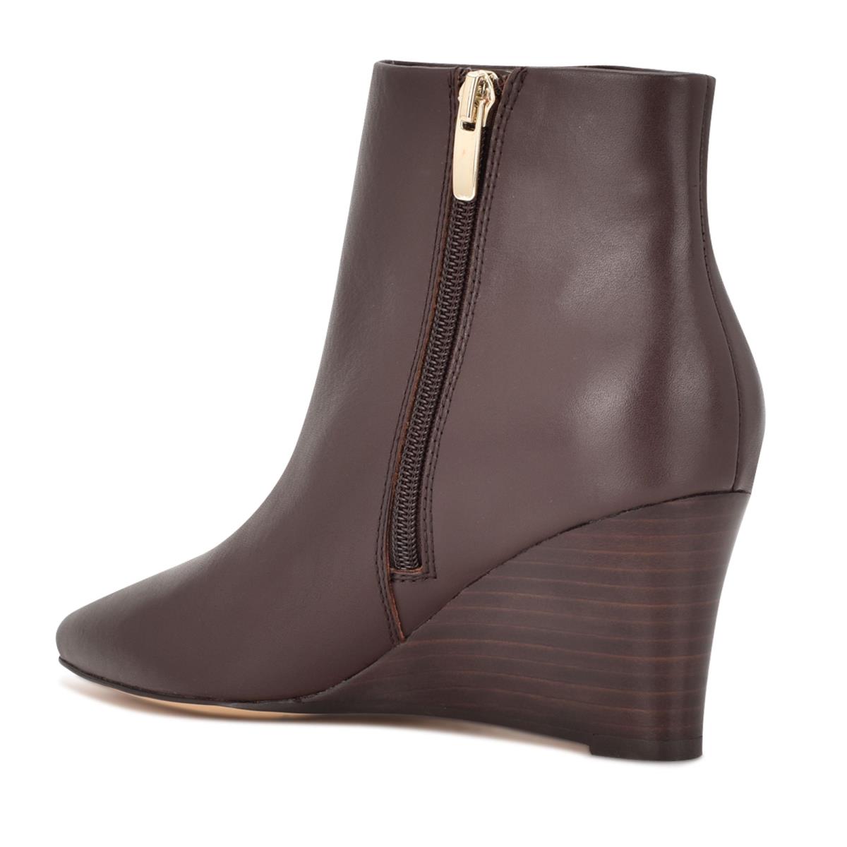 Bottines Nine West Carter Wedge Femme Marron | 8120WIZUK