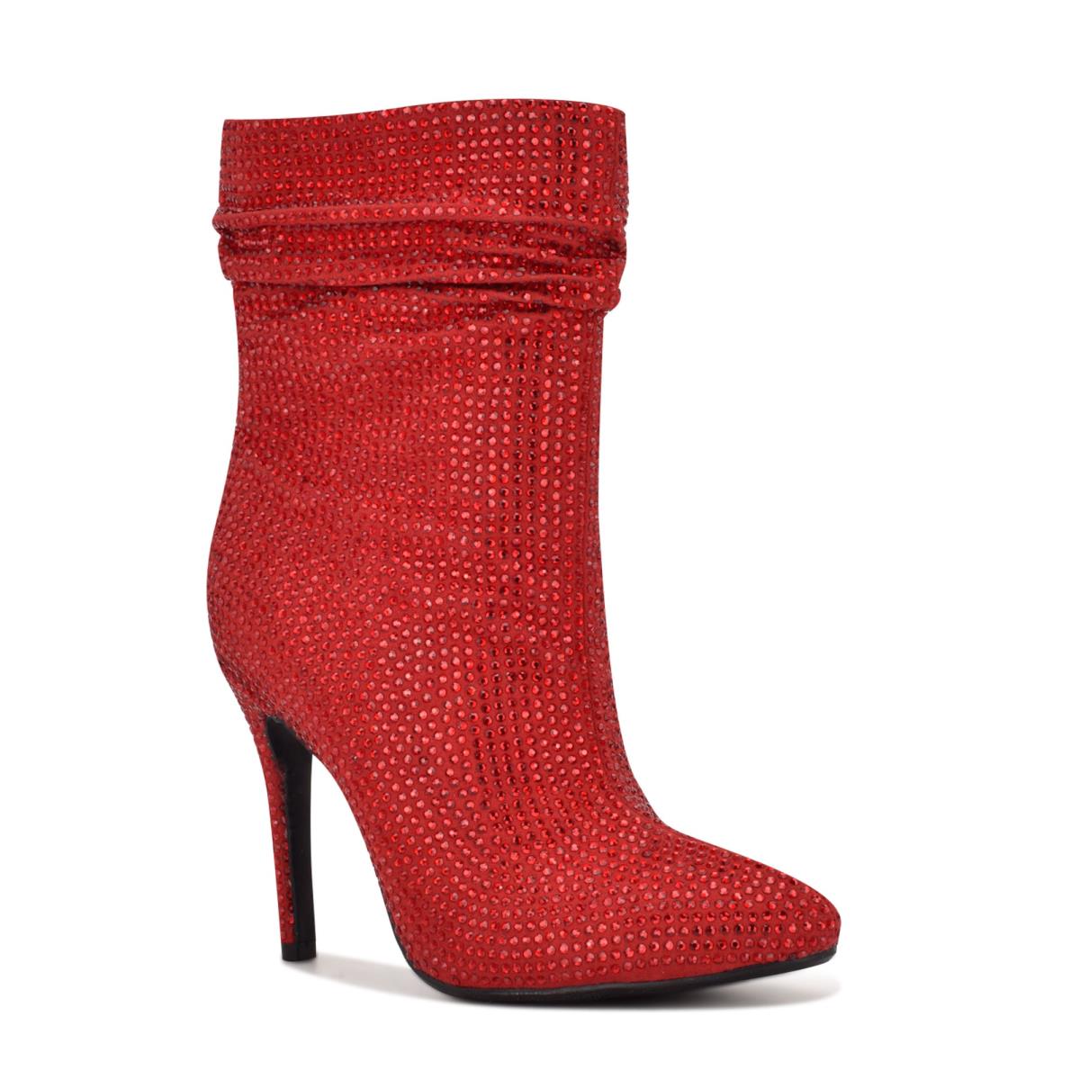 Bottines Nine West Dazzle Robe Femme Rouge | 5497FIHBV