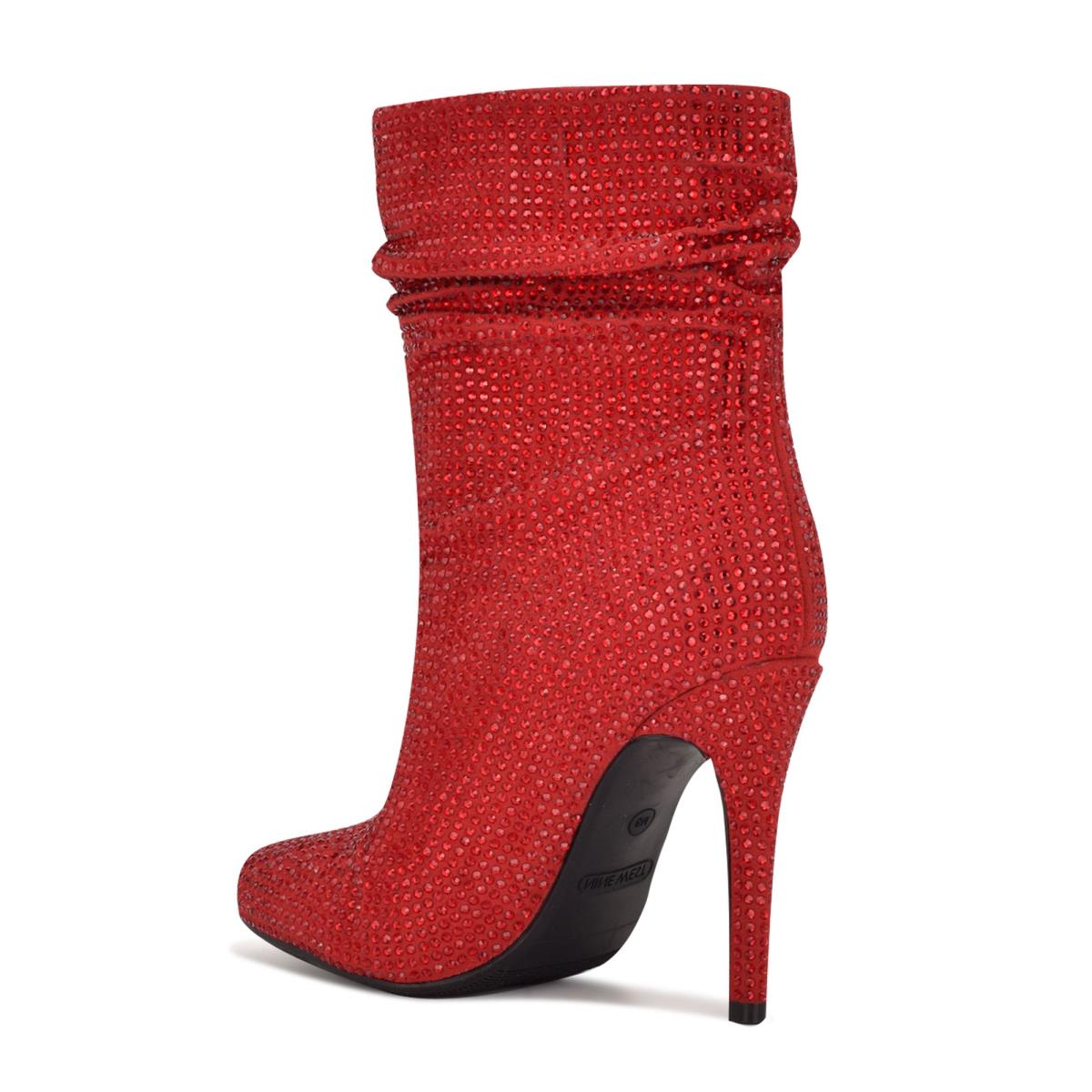 Bottines Nine West Dazzle Robe Femme Rouge | 5497FIHBV