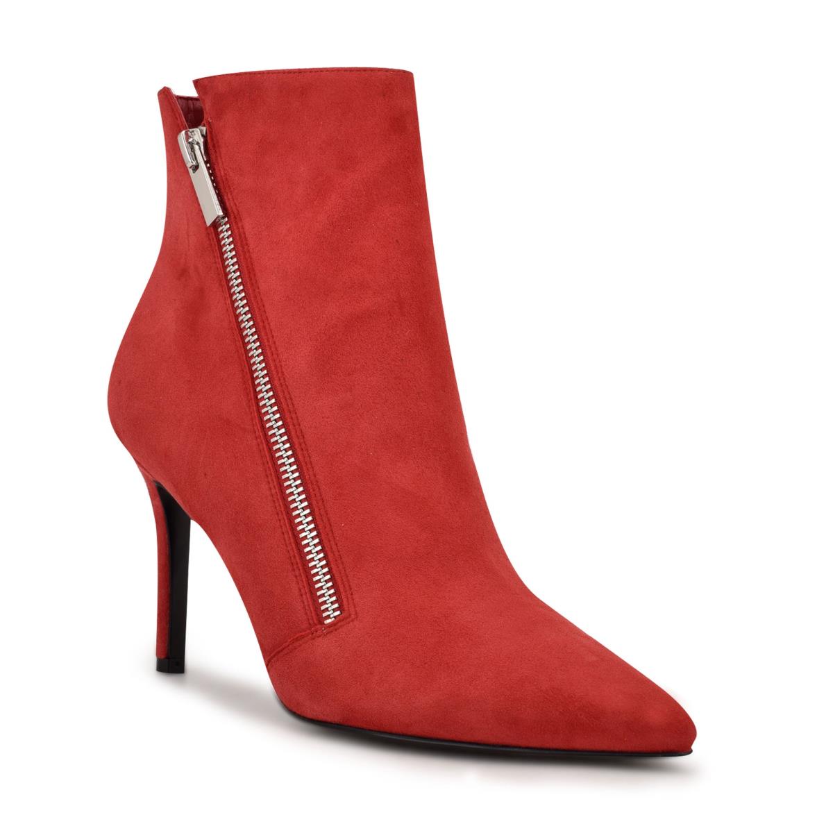 Bottines Nine West Fast Robe Femme Rouge | 2859WMELC