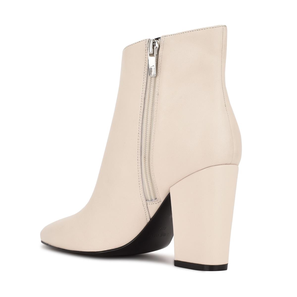 Bottines Nine West Glorya Talons Femme Blanche | 7093SKPQO