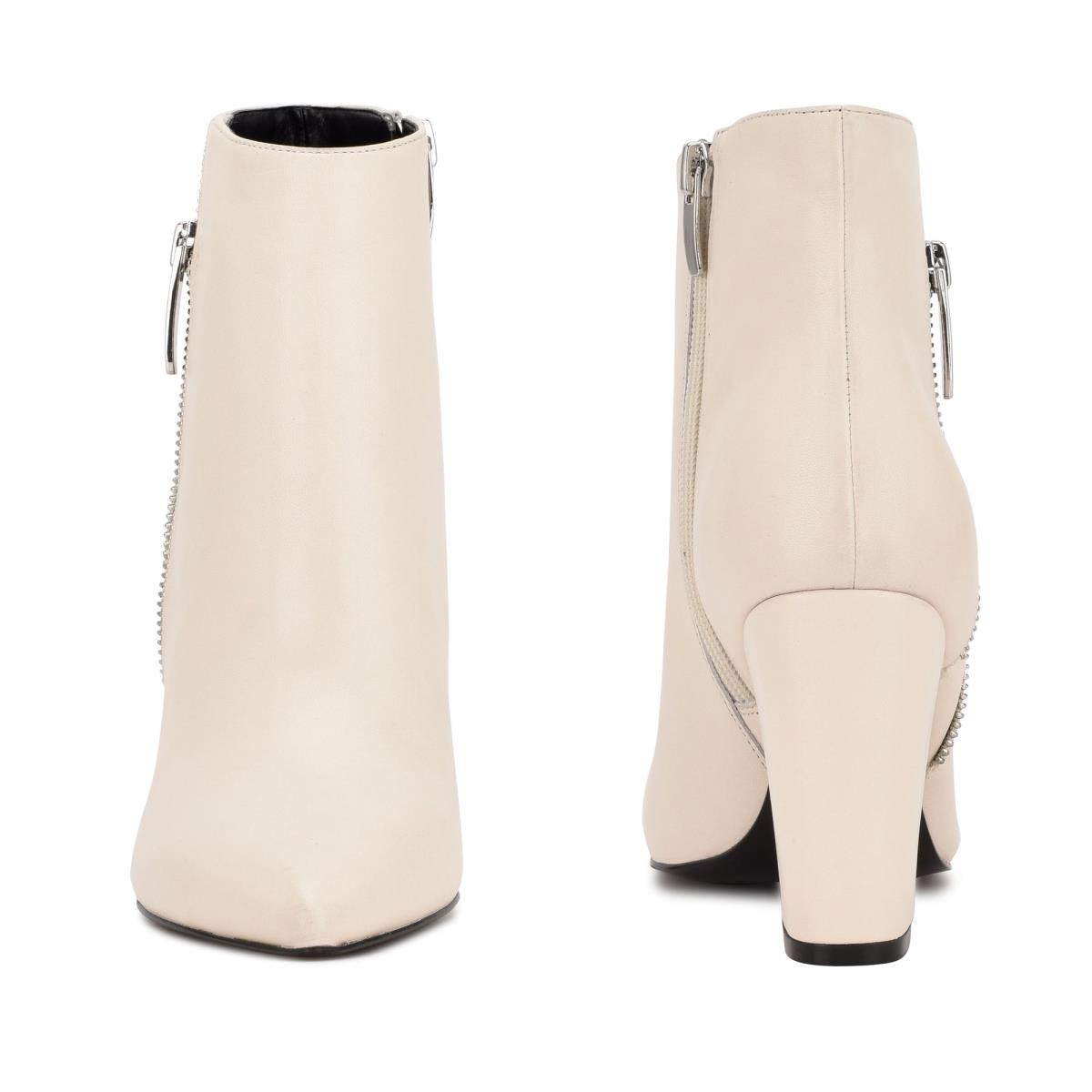 Bottines Nine West Glorya Talons Femme Blanche | 7093SKPQO