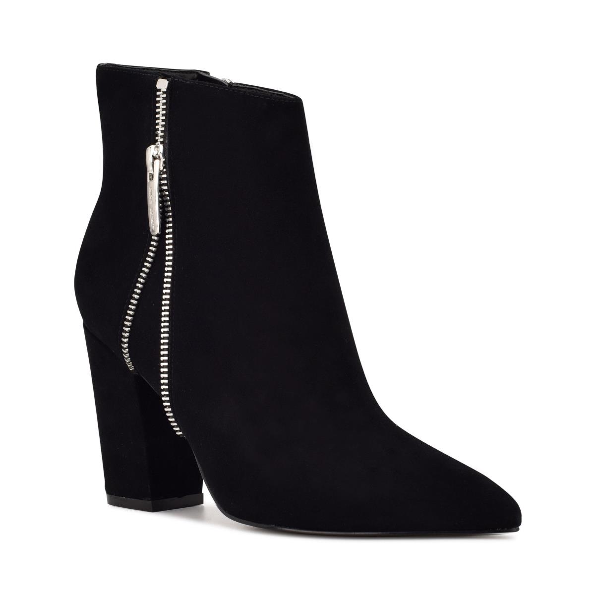 Bottines Nine West Glorya Talons Femme Noir | 8031MSGXZ