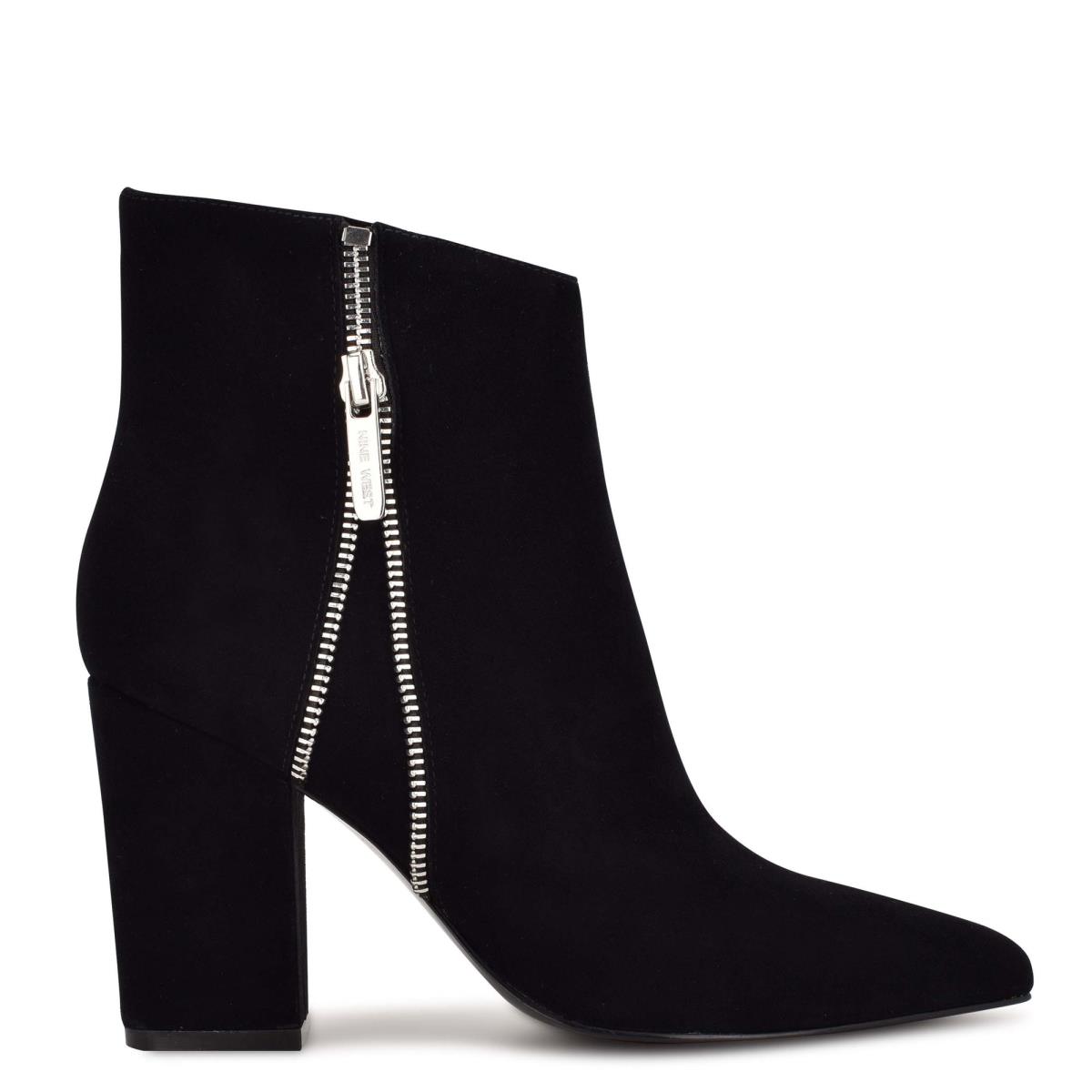 Bottines Nine West Glorya Talons Femme Noir | 8031MSGXZ