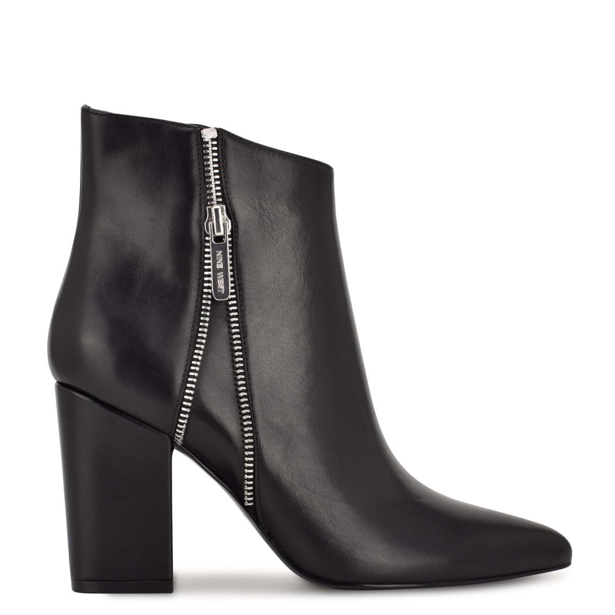 Bottines Nine West Glorya Talons Femme Noir | 8910GHJDI