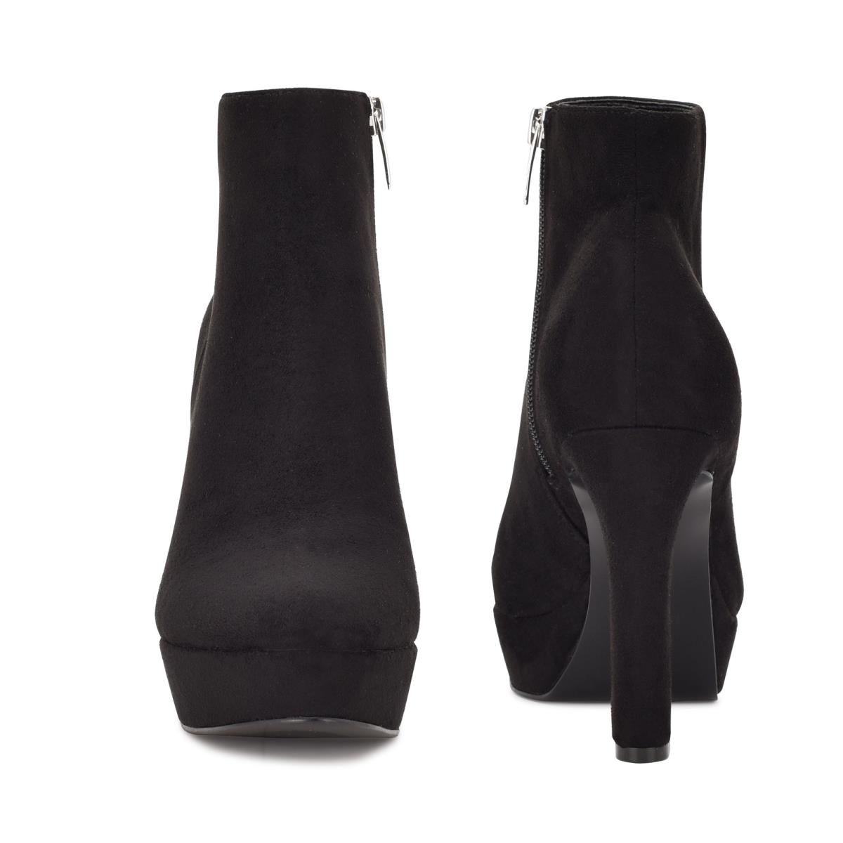 Bottines Nine West Glowup Plateforme Femme Noir | 0378DJNKE