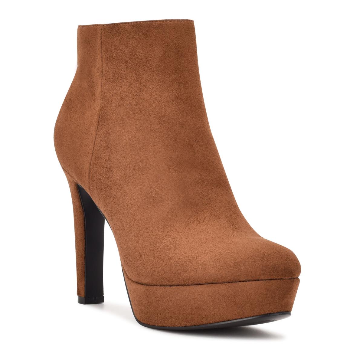 Bottines Nine West Glowup Plateforme Femme Marron | 1705JKYCT