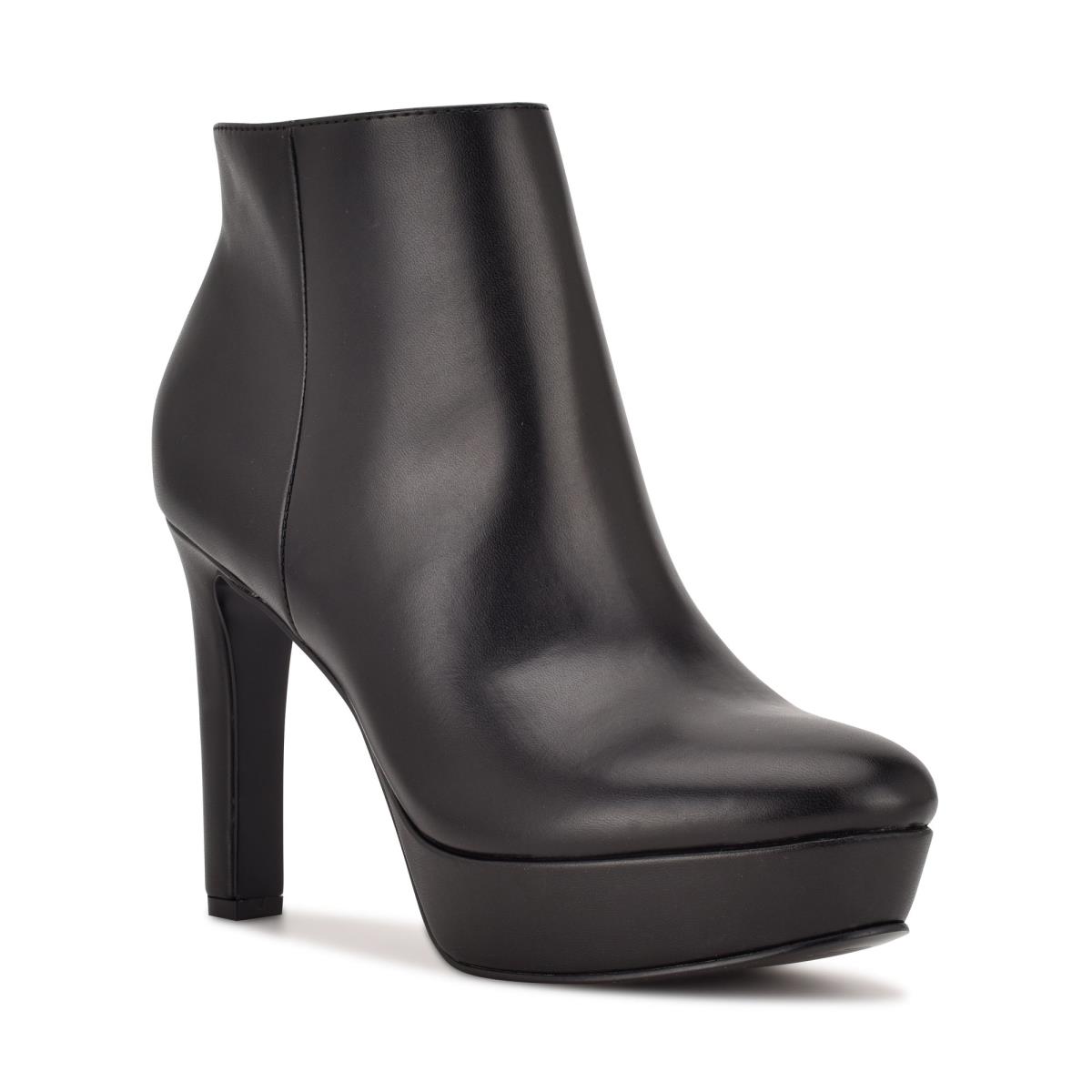 Bottines Nine West Glowup Plateforme Femme Noir | 3275MYLRJ