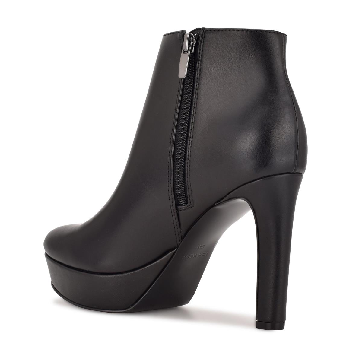 Bottines Nine West Glowup Plateforme Femme Noir | 3275MYLRJ