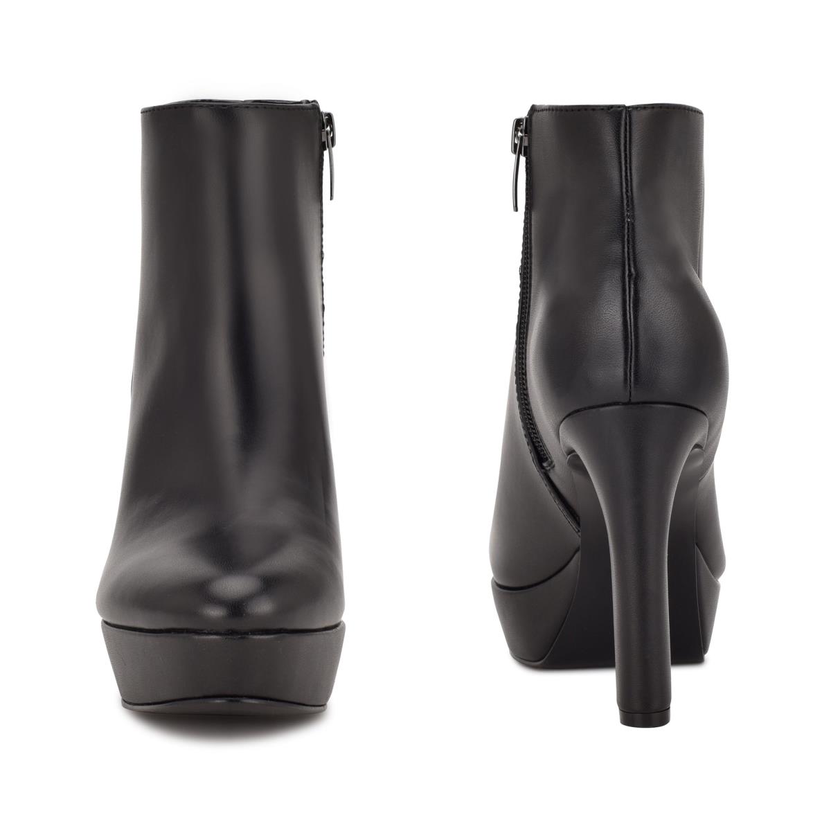 Bottines Nine West Glowup Plateforme Femme Noir | 3275MYLRJ